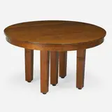 L. & J.G. Stickley, Five-leg dining table