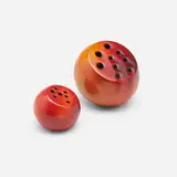 Sasso vessels, set of two by Renato Bassoli, c. 1957, glazed ceramic, sold Oct 2023
