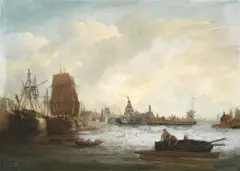 A view of Bristol docks by Joseph Walter, oil on canvas, offered Jun 2015