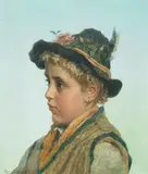 A Capri boy by Adriano Bonifazi, oil on board, offered Jun 2015