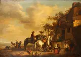 The Village Smithy by Pieter Wouwerman, oil on panel, offered Jun 2015
