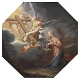 The Agony in the Garden by Francesco Trevisani, oil on copper, octagonal, offered Jun 2015