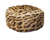 Leopardenkappe by Aus dem Nachlaß Romy Schneider, Um 1960, Ozelot, Seide, sold Nov 2014