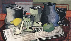 Stilleben by Rudolf Ausleger, 1928, Öl auf Malpappe, sold Nov 2013