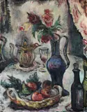 Otto Gleichmann, Stilleben, 1952, Öl auf Leinwand