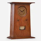 Rare mantel clock by Peter Hansen for L. & J.G. Stickley, sold May 2018