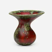 Freeform vase by Hans Hedberg, c. 1970, glazed stoneware, sold Oct 2023