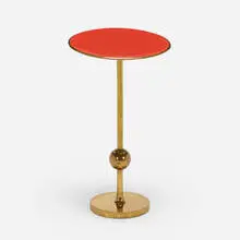 T1 occasional table by Osvaldo Borsani, mirrored glass, brass, sold Oct 2023