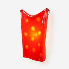 Rag wall lamp by Gaetano Pesce, c. 1993, resin, turned wood, steel, sold Oct 2023