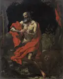 Saint Jerome in the Wilderness by Veronese School, oil on slate, offered Jun 2015