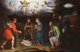 called il Cigoli Lodovico Cardi, The Adoration of the Shepherds, oil on copper