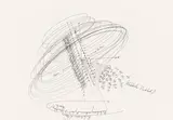 Matrix Studie 6 by Jorinde Voigt, 2008, Schwarze Tinte und Bleistift auf Papier, sold Nov 2015