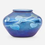 Blue Favrile cabinet vase by Tiffany Studios, sold May 2018