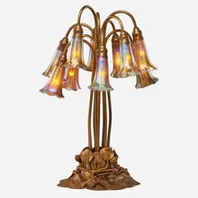 Tiffany Studios, Ten-light Lily table lamp