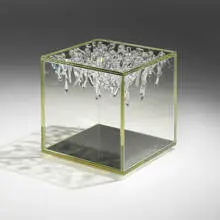 Ice table by Tord Boontje, 2009, double-paned glass, Swarovski crystal, mirrored glass, sold Oct 2023