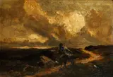 Frank Thomas Carter, 'Cheviot Moorland', oil on board