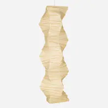 Akari light sculpture, model L8 by Isamu Noguchi, washi paper, enameled steel, sold Oct 2023