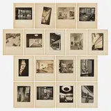 Collection of seventeen photographs by Robert Damora, c. 1939, gelatin silver print mounted to matboard, sold Oct 2023