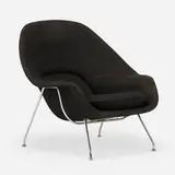 Womb chair by Eero Saarinen, stainless steel, upholstery, sold Oct 2023