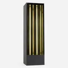 Untitled (Infinity Mirror) by Stanley Landsman, c. 1970, painted wood, mirrored glass, sold Oct 2023