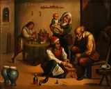 The Apothecary by David Teniers the Younger, oil on copper, sold Apr 2015
