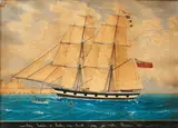 English School 19th century, The Brig 'Isabella' coming into Malta (Valetta) harbour