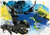 Ohne Titel by Fred Thieler, 1995, Mischtechnik auf Velin, sold Nov 2018