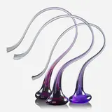 Three-piece Purple/Ruby Lyrical Movement sculpture by Harvey Littleton, sold May 2018