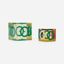 Cubos, set of two by Enzo Mari, c. 1965, resin, sold Aug 2023
