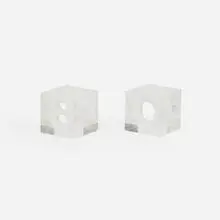Cubos, pair by Modern, c. 1965, resin, sold Aug 2023