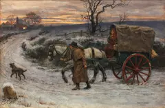 The Lights of Home by Frank Dadd, watercolour, sold Apr 2015