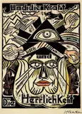 Aus: „Das Vater Unser by Max Pechstein, 1921, 4 Holzschnitte, davon einer handkoloriert, jeweils auf Velin, sold Dec 2007