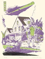 Mars by Neo Rauch, 2003, Farblithographie auf Bütten, sold Jun 2009