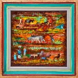 Karl Drerup, Untitled plaque (Farming Scene)