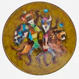 Karl Drerup, Bowl (African Hunters and Lion)