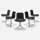 Poul Kjærholm, PK-9 chairs, set of eight