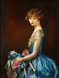 La Poupee, to be sold together with the below literature reference by Walter Ernest Webster, oil on canvas, sold Apr 2015