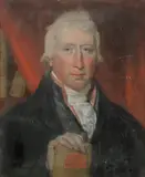 Portrait of a gentleman, traditionally identified as John Milnes of Wakefield, bust-length, in a black coat by John Raphael Smith, pastel on paper laid down on canvas, offered Apr 2015