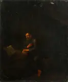 A hermit monk by Egbert van Heemskerck II, oil on canvas, offered Apr 2015