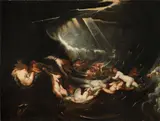 Hero and Leander by Peter Paul Rubens, oil on canvas, sold Apr 2015