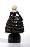 Bronze and ivory sculpture by L. Lugerth - Arthur Rubinstein, depicts an aristocratic or bourgeois woman of the period, offered Feb 2026