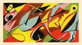 Persisches Gedicht by Ernst Wilhelm Nay, 1949, Farblithographie auf Velin, sold Nov 2010