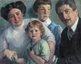 Familienportrait by Eugen Spiro, 1911, Öl auf Leinwand, sold Jun 2013