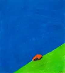 Franz Blaas, Untitled, 1999, oil pastel on paper; framed