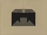 Untitled by Jakob Gasteiger, 1994, collage, mixed media, folded paper mounted on cardboard; framed, sold Oct 2026