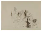 Alfred Hrdlicka, Untitled (from the cycle "Randolectil"), 1968, India ink on paper; framed