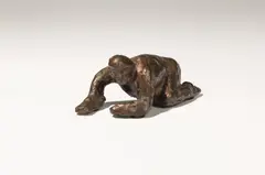 Alfred Hrdlicka, Straße waschender Jude, 1977, Bronze