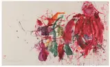 Die rote Frau by Martha Jungwirth, 2006, screen print and lithograph in 24 colours on Pescia-Magnani laid paper; framed, sold Oct 2026