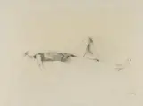 Untitled (Reclining Nude) by Karl Korab, 1972, graphite on paper; framed, sold Oct 2026