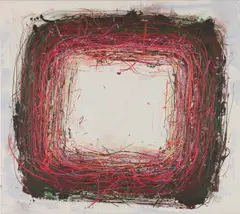 Drago J. Prelog, Jogging with Hände, 2006, acrylic on canvas; framed